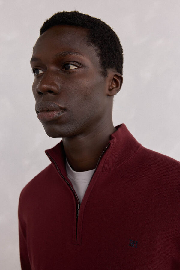 Pedro del Hierro Semi-swan sweater Burgundy