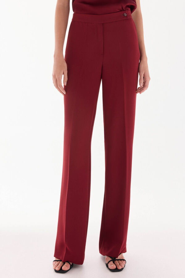 TFP by Tamara Falcó Flared trousers Burgundy