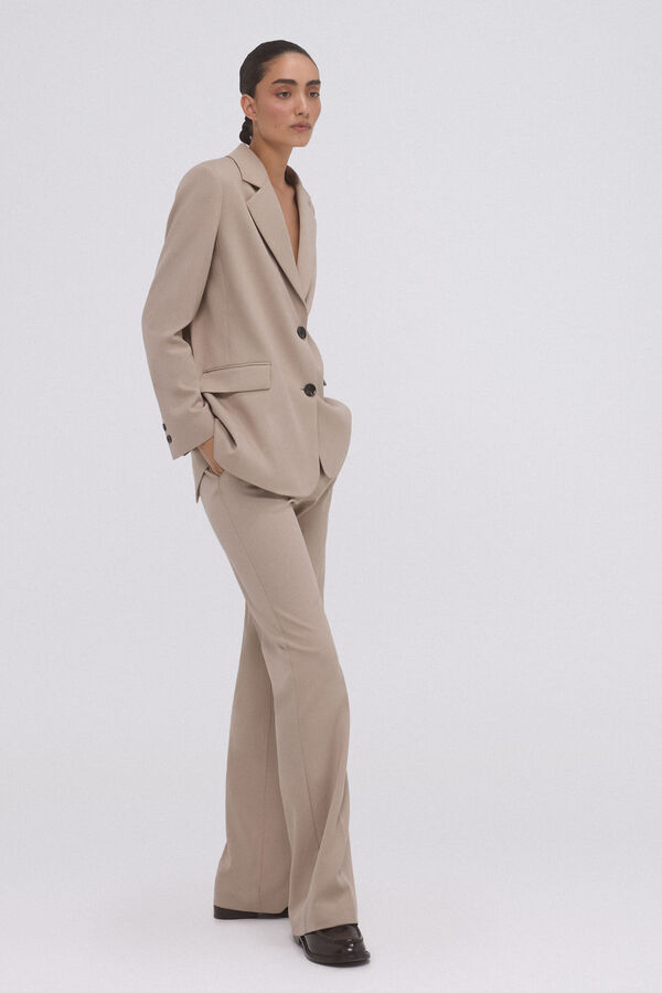 Pedro del Hierro Blazer taupe suit Grey