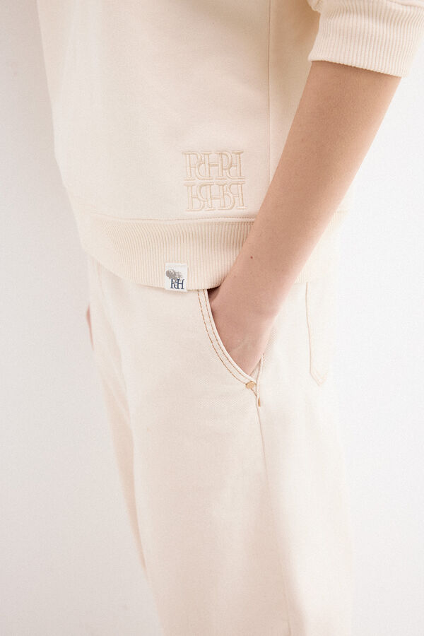 Pedro del Hierro Long sleeve sweatshirt Ecru