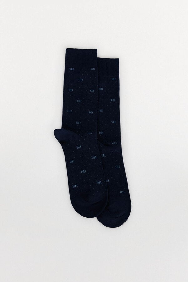 Pedro del Hierro Sport logo socks Blue