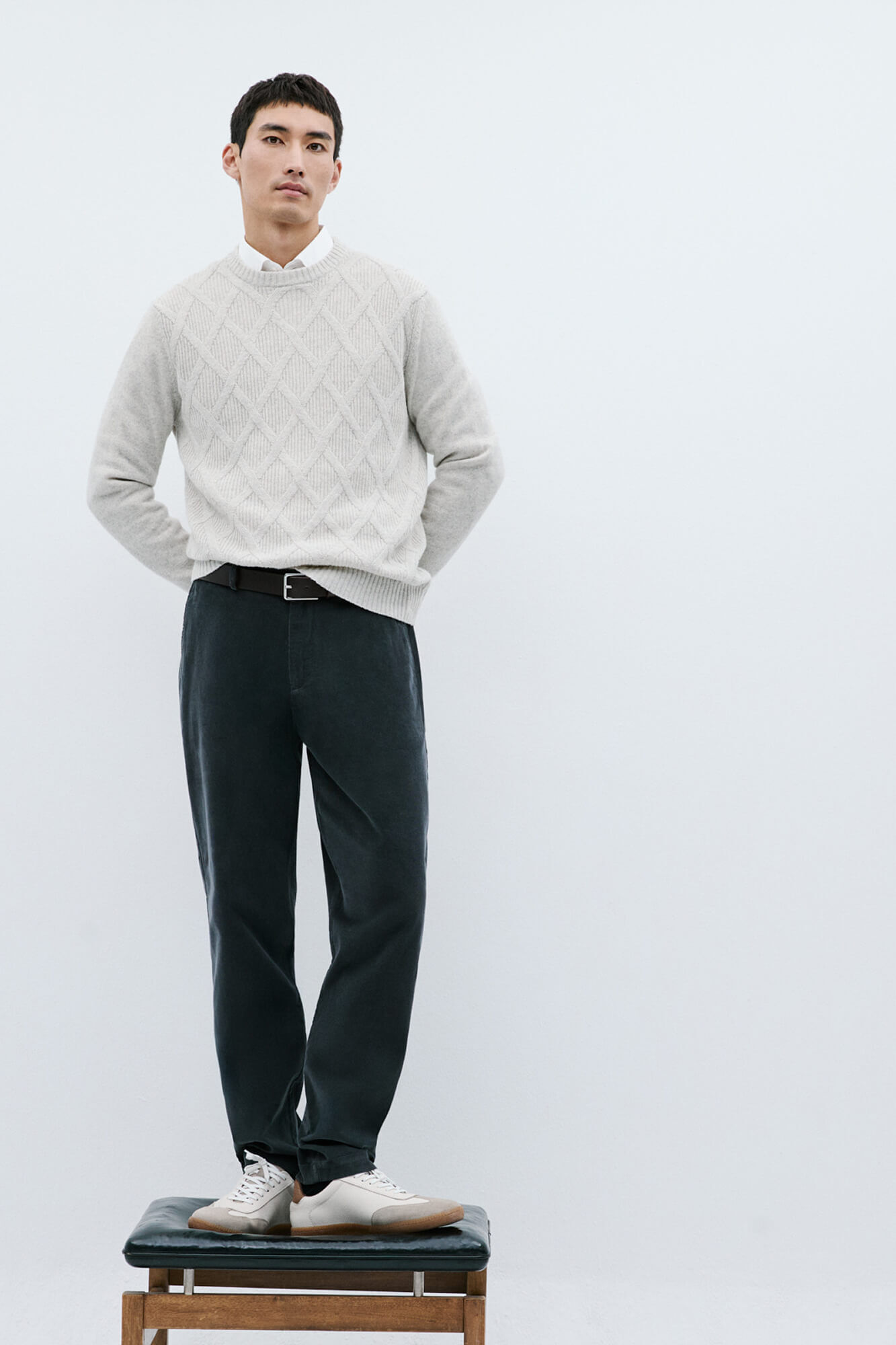 Pedro del Hierro Jersey rombos cuello redondo