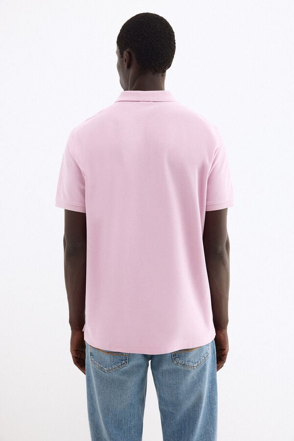 Pedro del Hierro Basic piqu&eacute; polo shirt Pink