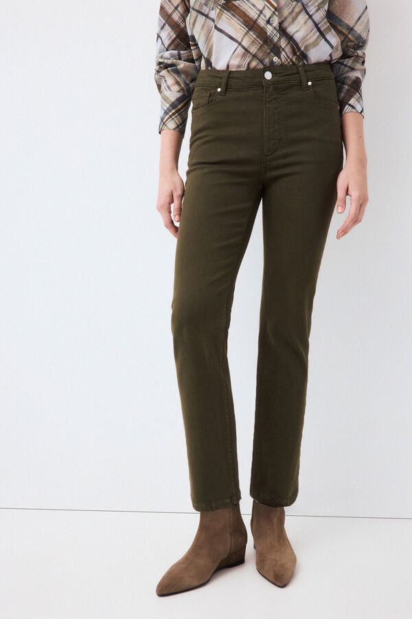 Pedro del Hierro Push up straight basic jeans Green