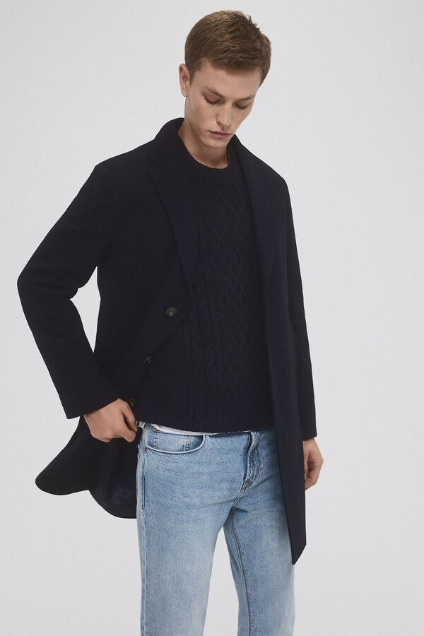 Pedro del Hierro Coat with removable lining Blue