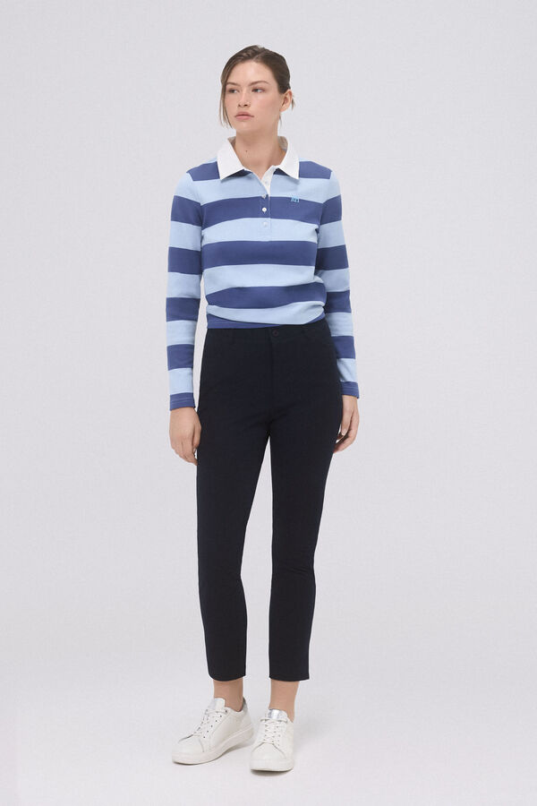 Pedro del Hierro Polo manga larga golf Azul