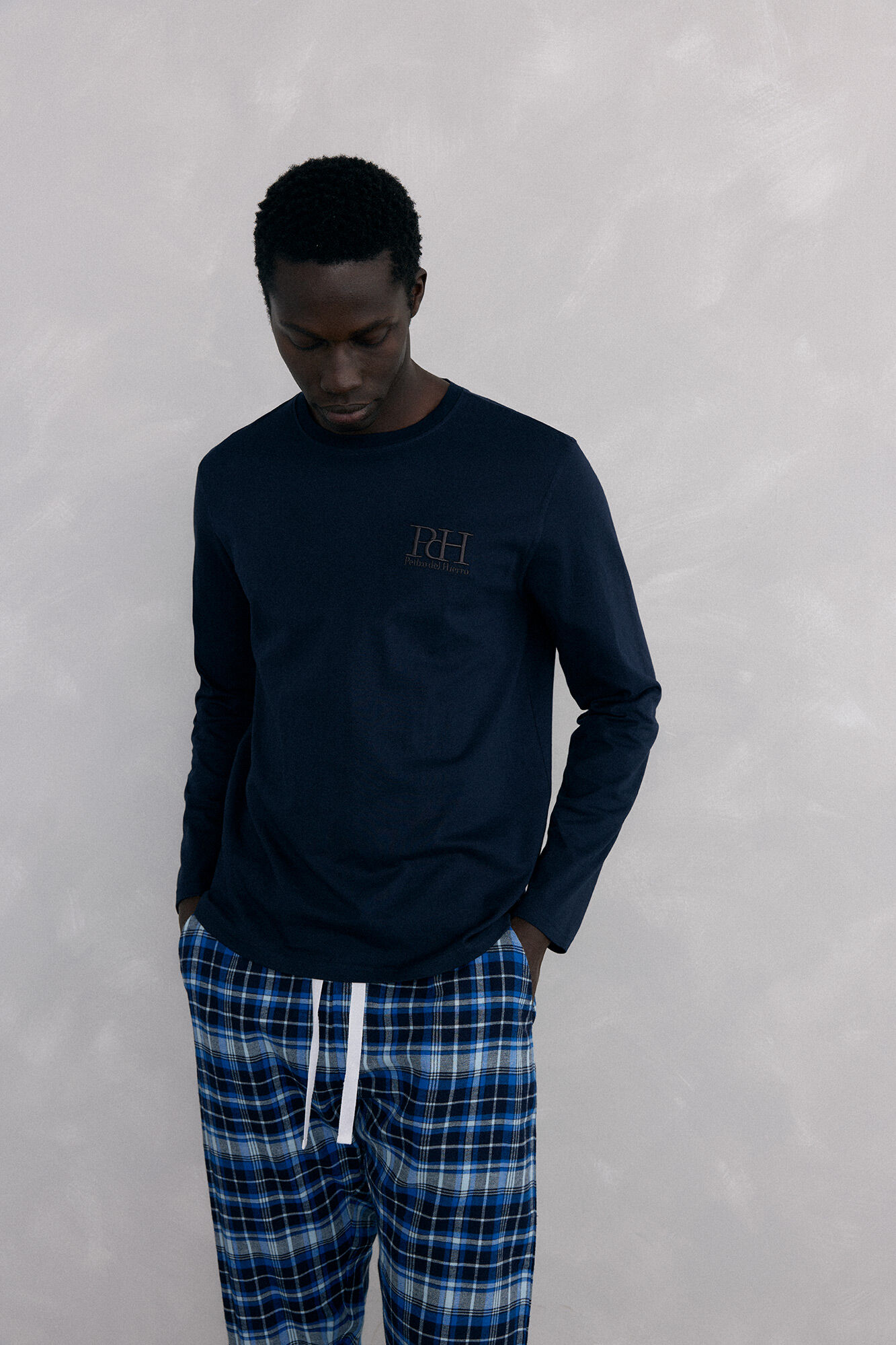 Pedro del Hierro Jersey-knit and cloth pyjama set