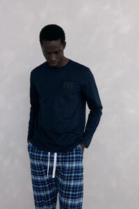 Pedro del Hierro Jersey-knit and cloth pyjama set