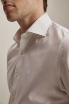 Pedro del Hierro Classic fit non-iron plain dress shirt White
