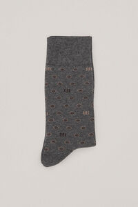 Pedro del Hierro Motif dress socks Grey