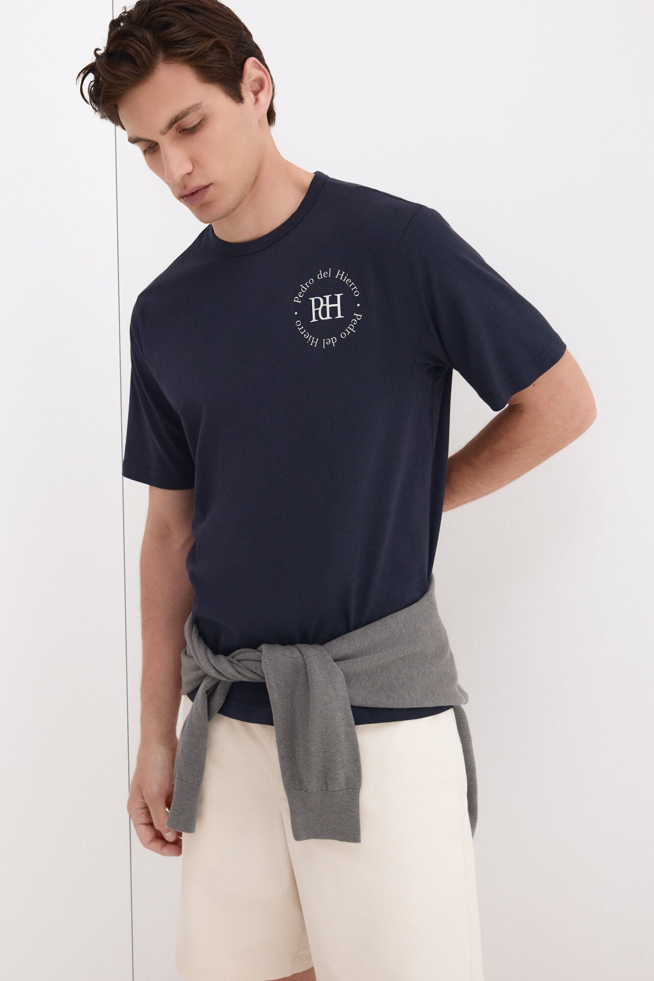Pedro del Hierro Printed logo T-shirt