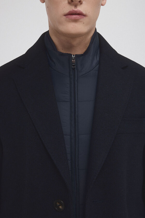Pedro del Hierro Coat with removable lining Blue