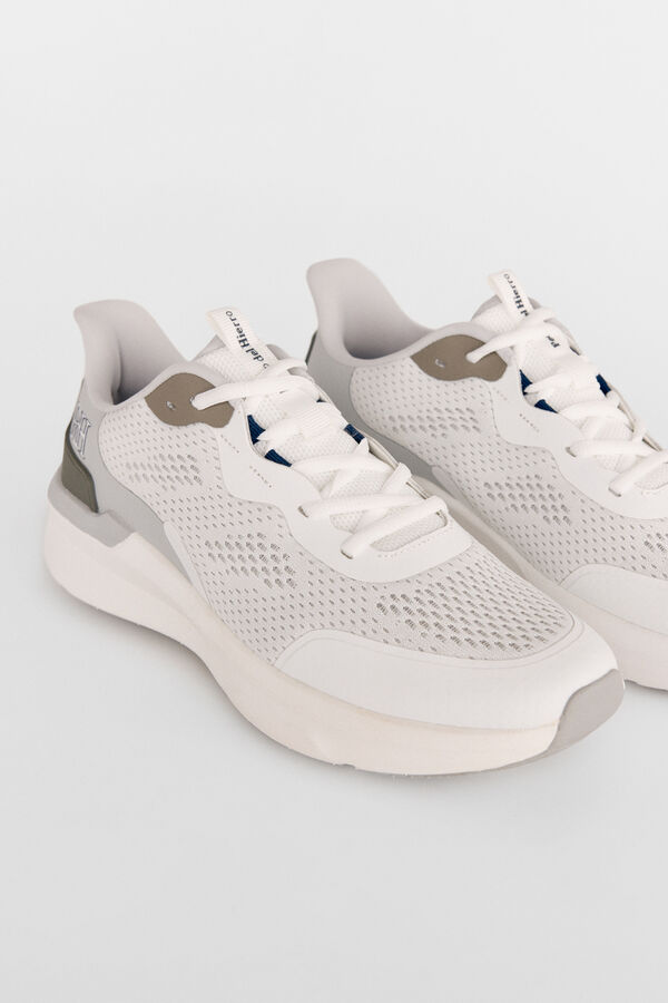 Pedro del Hierro Textile shoe with laces White