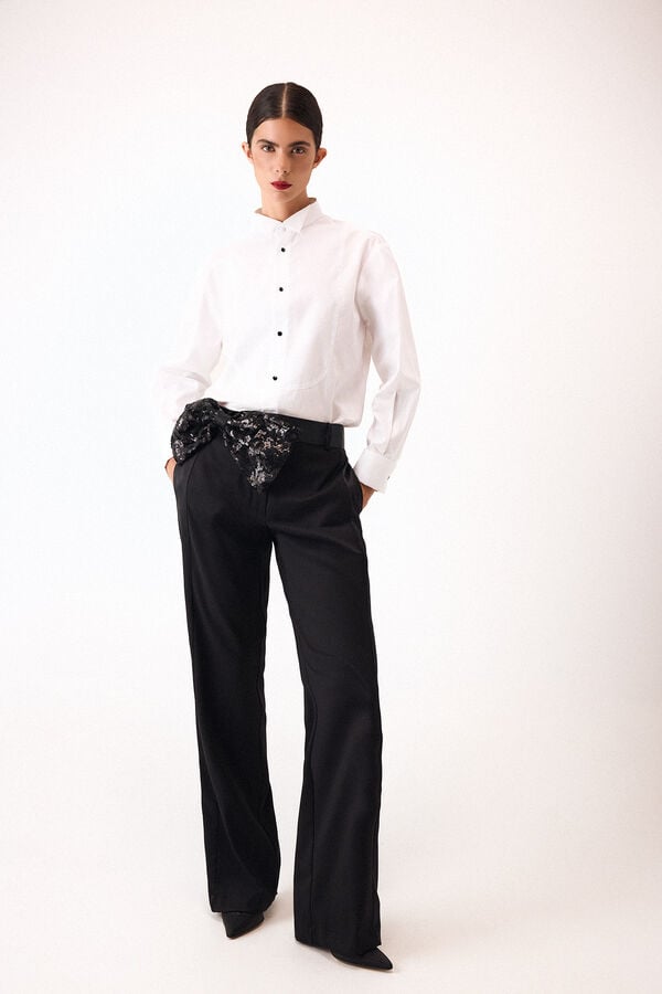 Pedro del Hierro Plain shirt parade White