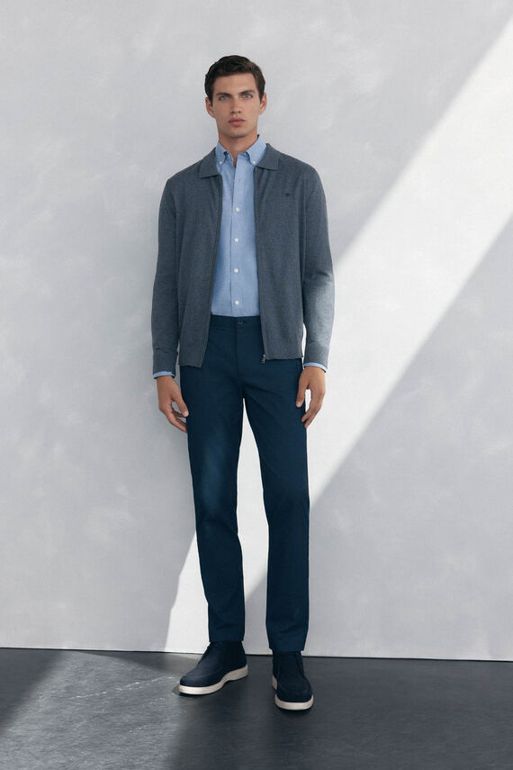 Pantalón chino print slim fit