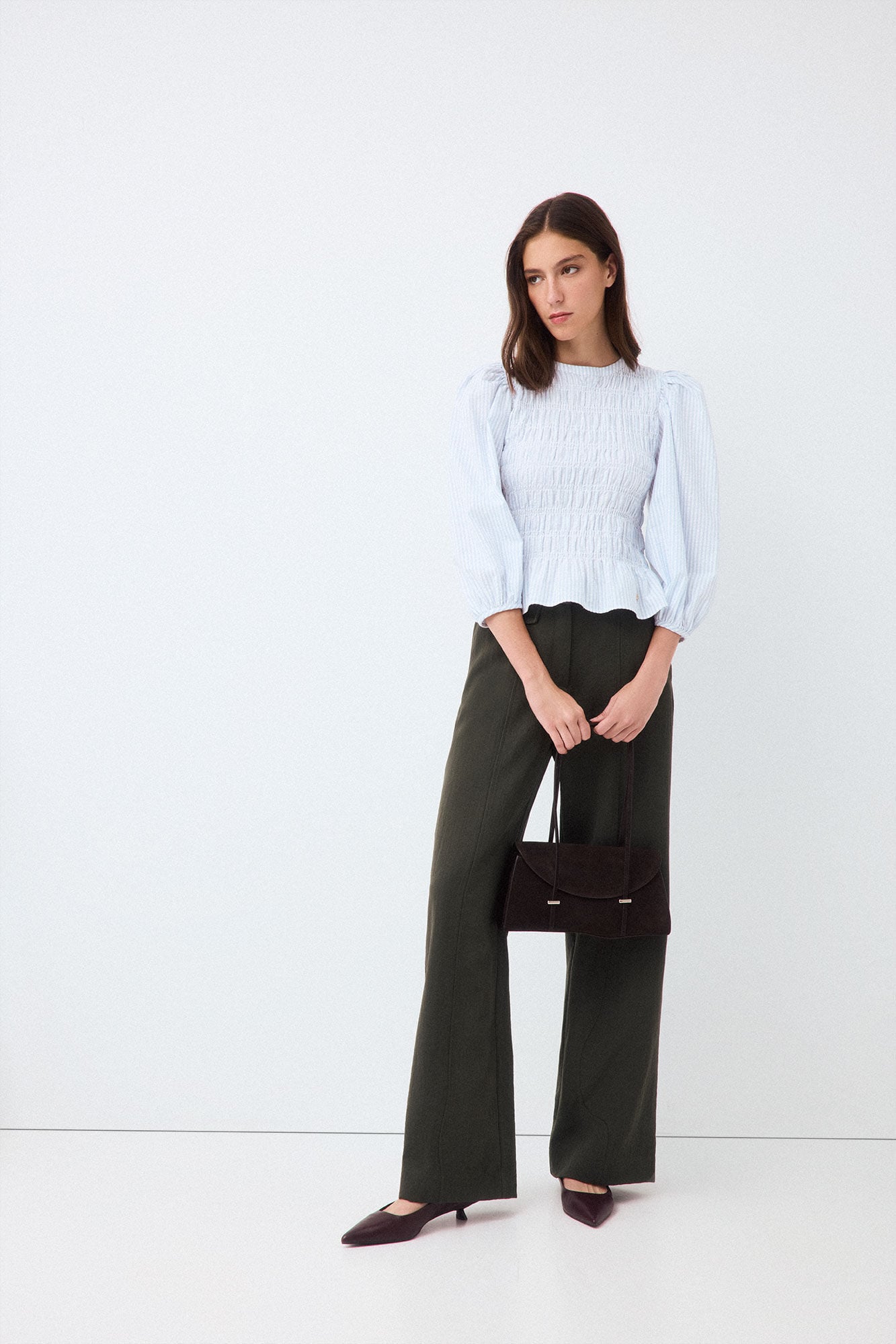 Pedro del Hierro Blusa de riscas com remate de borracha