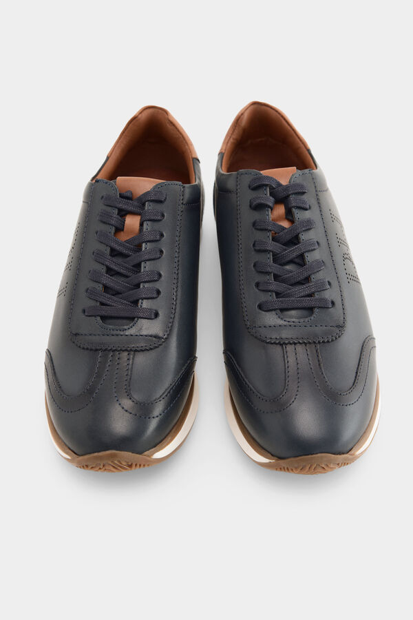 Pedro del Hierro Iconic rubber-soled sneaker Blue