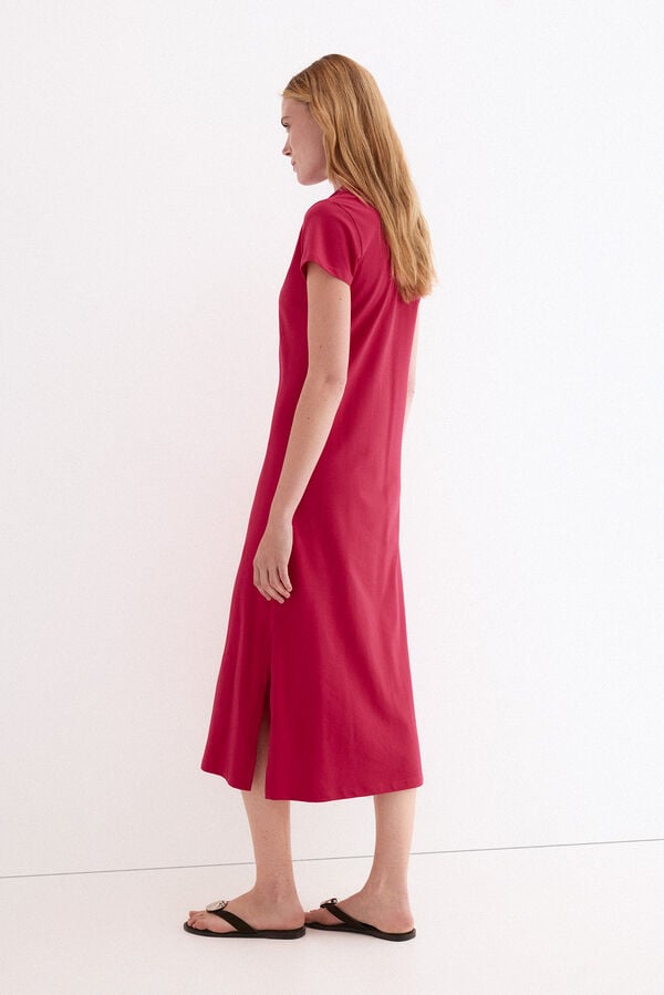 Pedro del Hierro Vestido gola polo Rosa