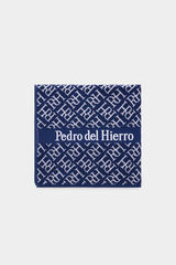 Pedro del Hierro Logos beach towel Blue