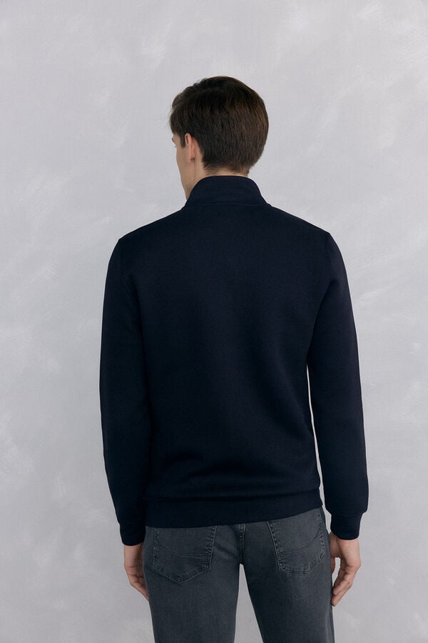 Pedro del Hierro Technical fabric cardigan Black