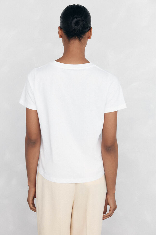Pedro del Hierro T-shirt with chain pocket White