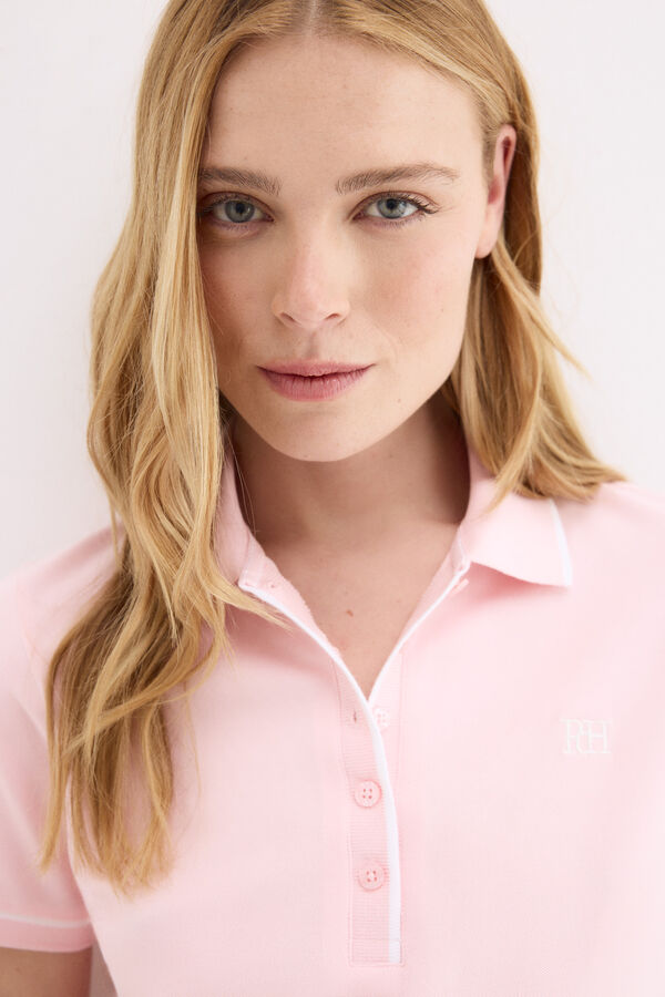 Pedro del Hierro Polo manga corta Rosa