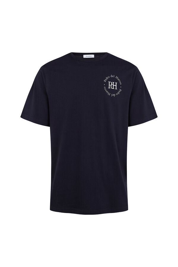 Pedro del Hierro Printed logo T-shirt Blue