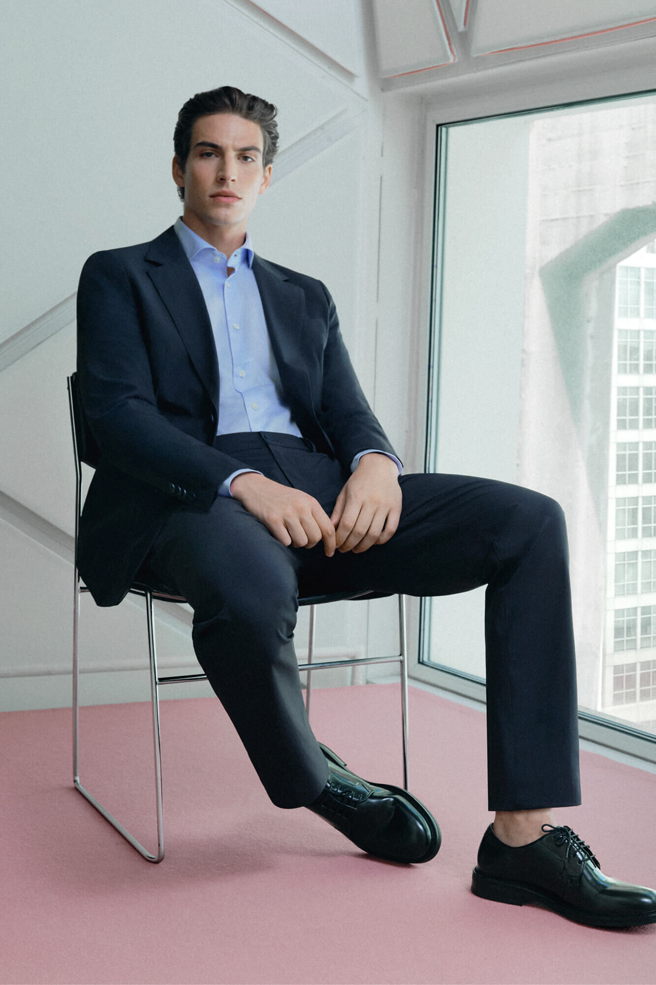 Pedro del Hierro Technical coordinated suit blazer