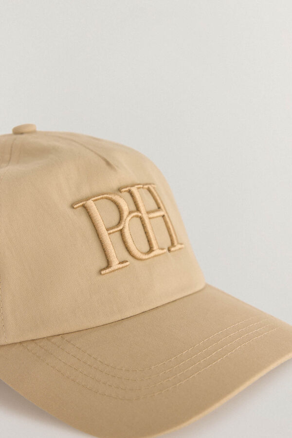 Pedro del Hierro Boné com viseira de têxtil Beige