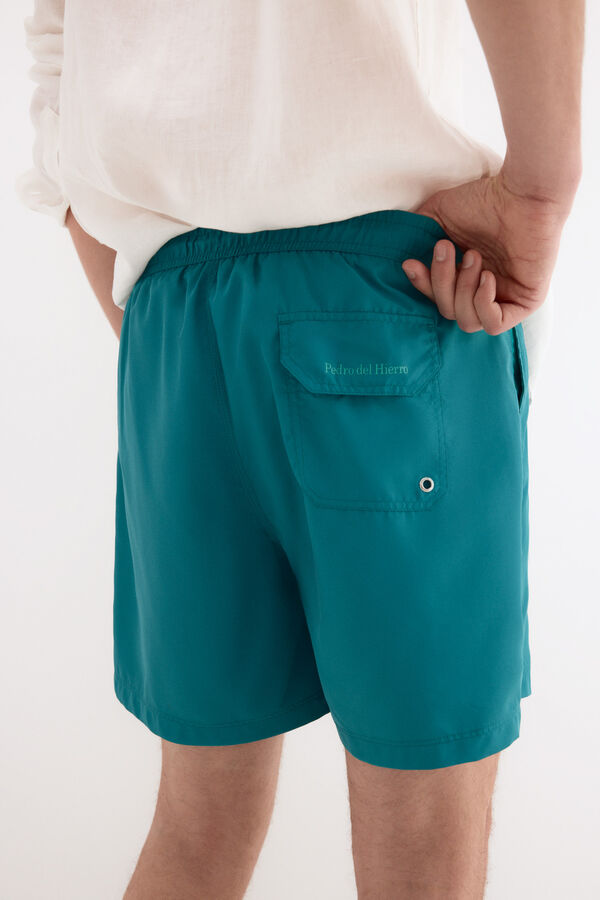 Pedro del Hierro Plain basic swimwear Turquoise
