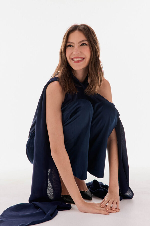 TFP by Tamara Falcó Velvet trouser Blue