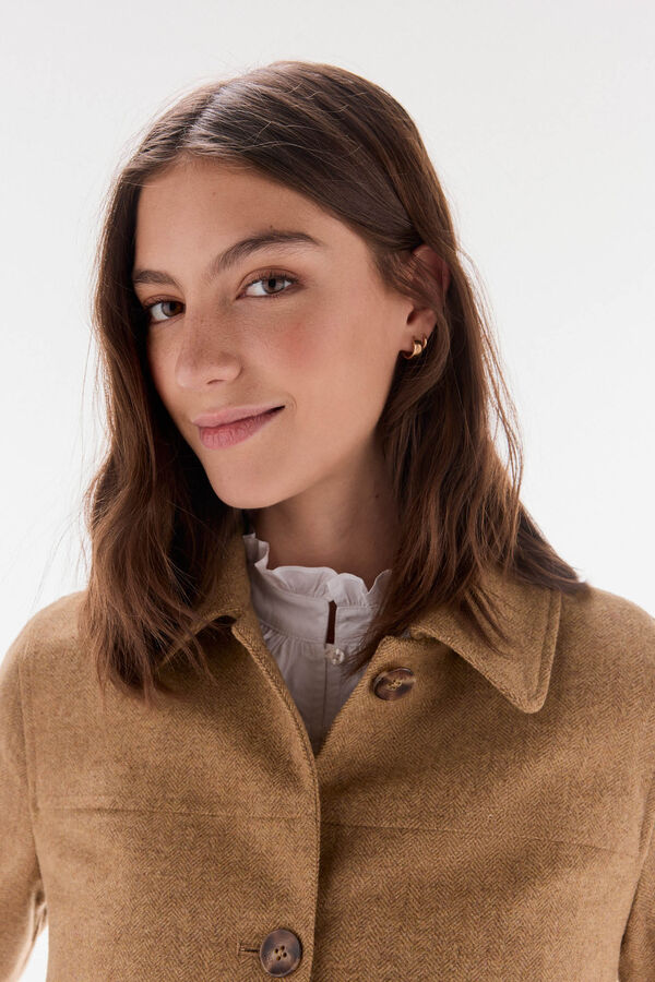 TFP by Tamara Falcó Herringbone jacket Beige