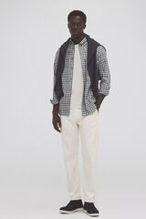 Pedro del Hierro Checked twill shirt Green