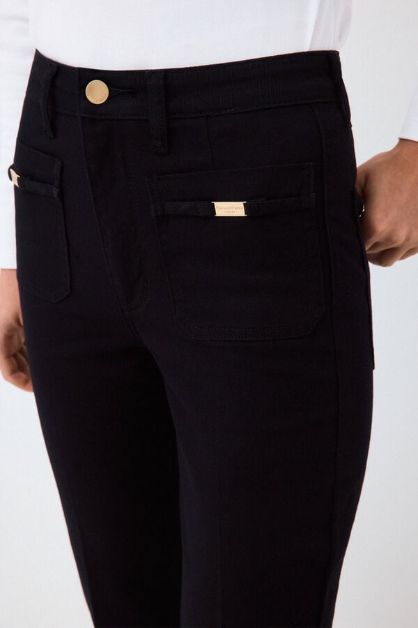 Pedro del Hierro Stovepipe jeans Black