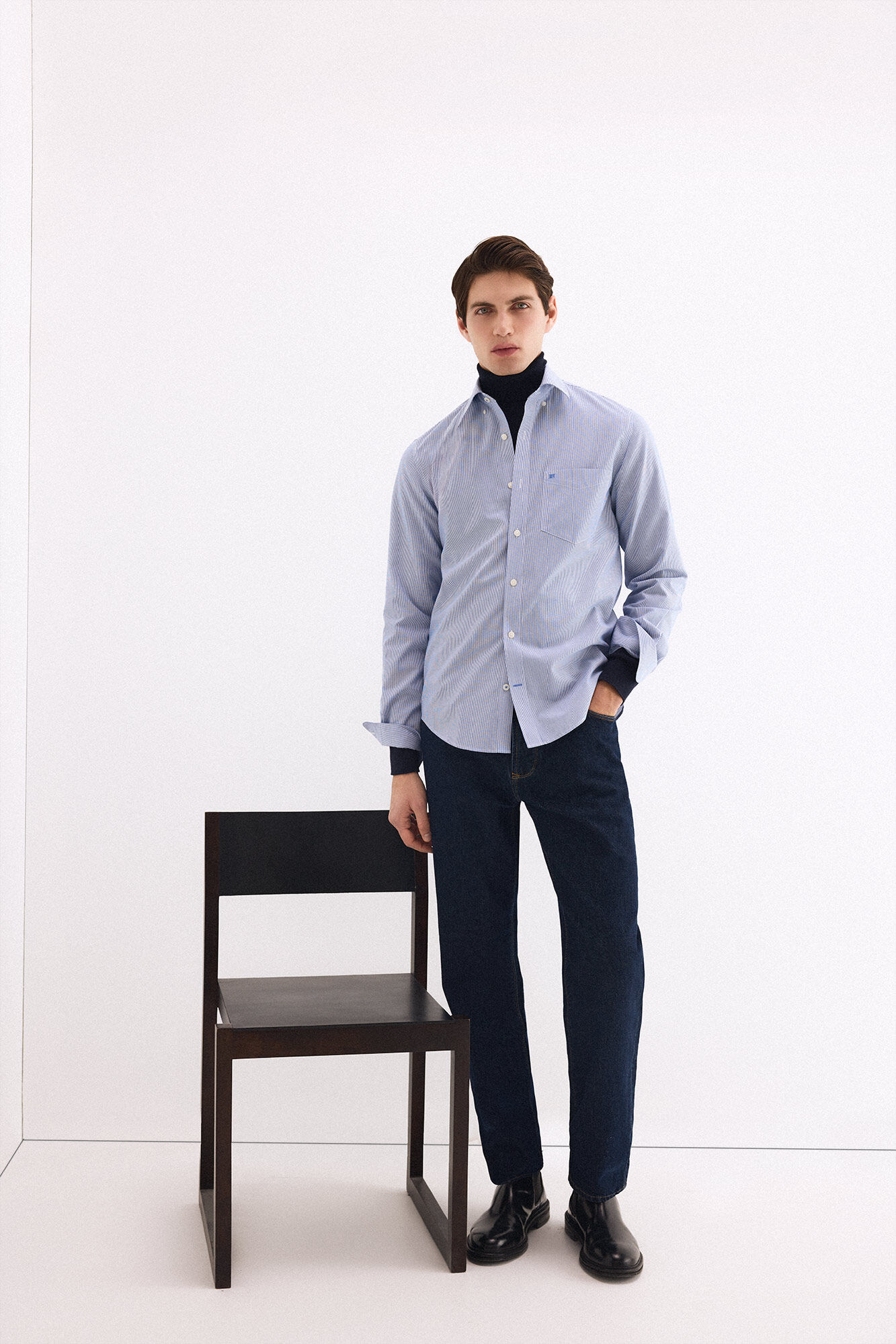 Pedro del Hierro Non iron stain-resistant striped shirt