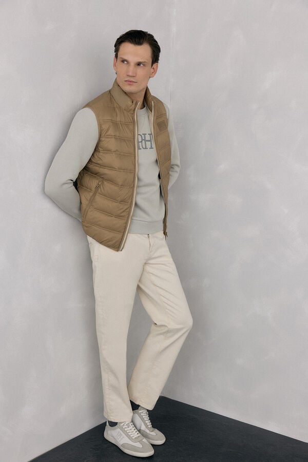 Pedro del Hierro Ultralight puffer gilet Beige