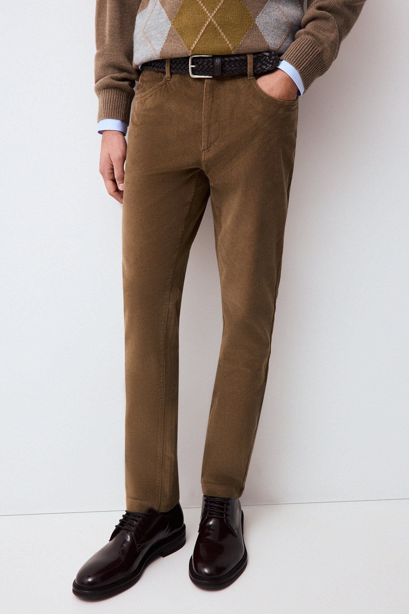 Pedro del Hierro Corduroy slim fit 5-pocket trousers