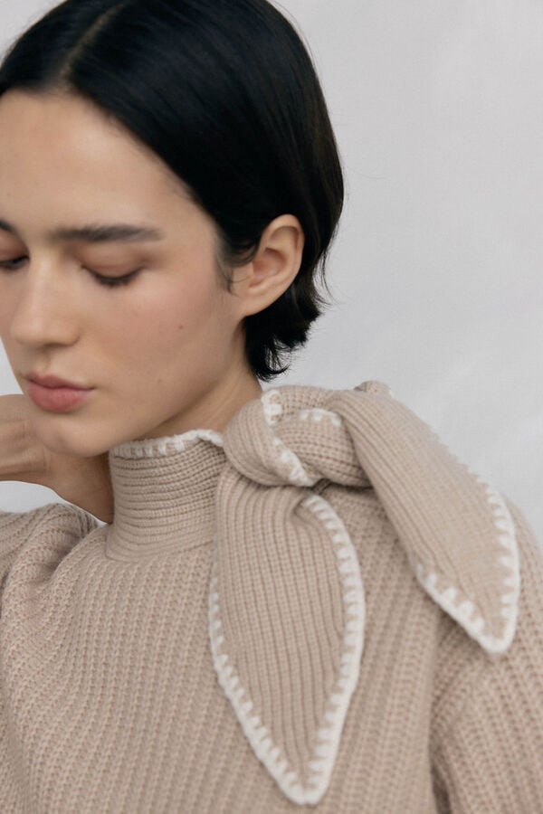 Pedro del Hierro Bow- neck sweater Green