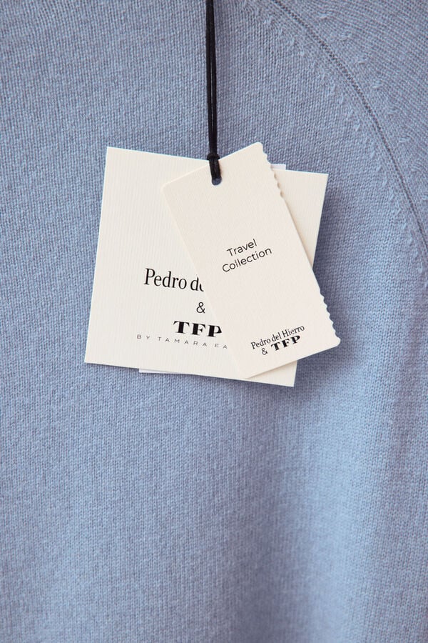 TFP by Tamara Falc&oacute; Oversize funnel neck jumper Blue