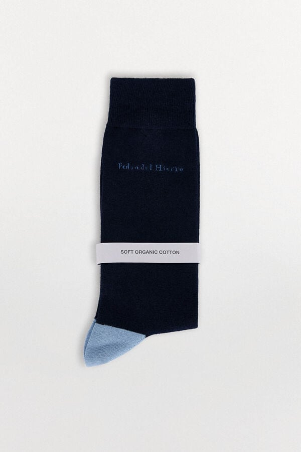 Pedro del Hierro Plain sports socks Blue