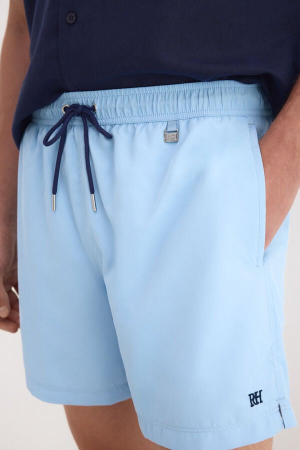 Pedro del Hierro Plain basic swimwear Blue