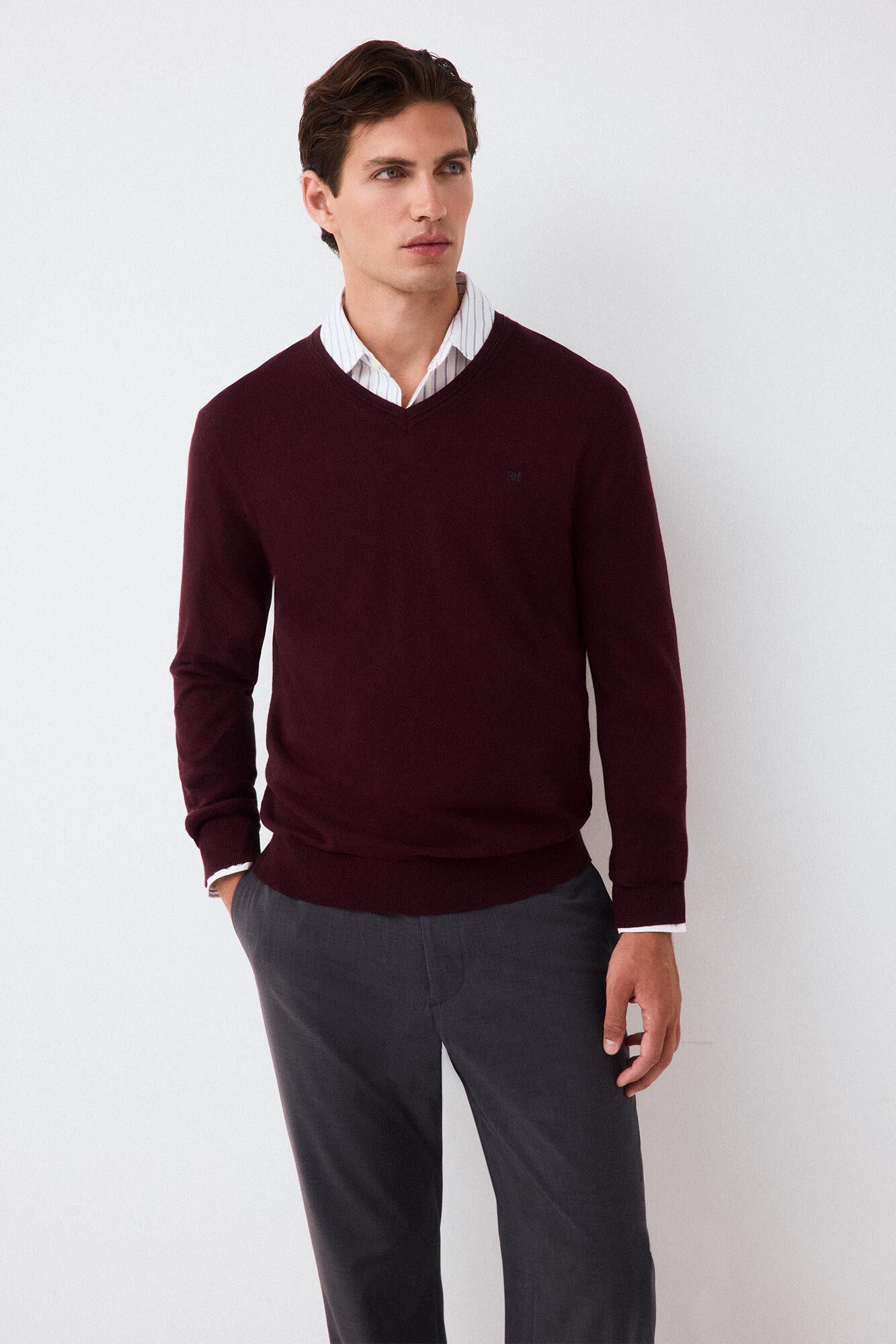 Pedro del Hierro Premium cotton silk cashmere knit jumper