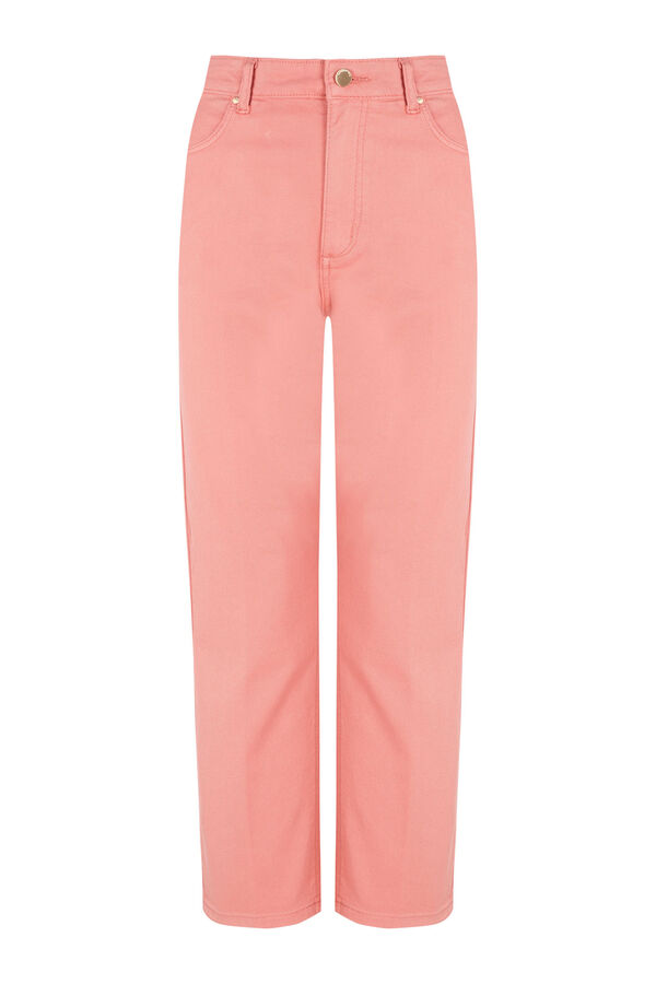 Pedro del Hierro Basic straight capri jeans Coral