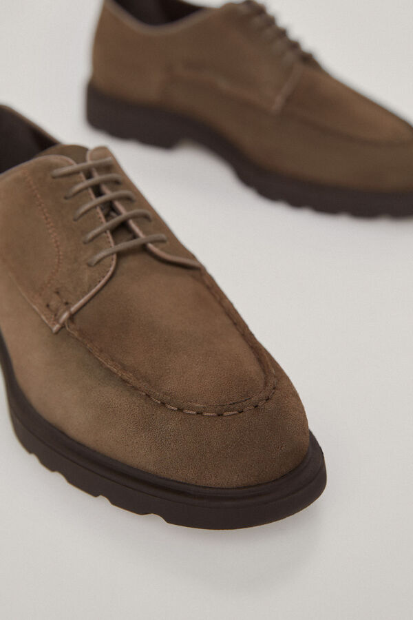 Pedro del Hierro Zapato serraje cordones Beige