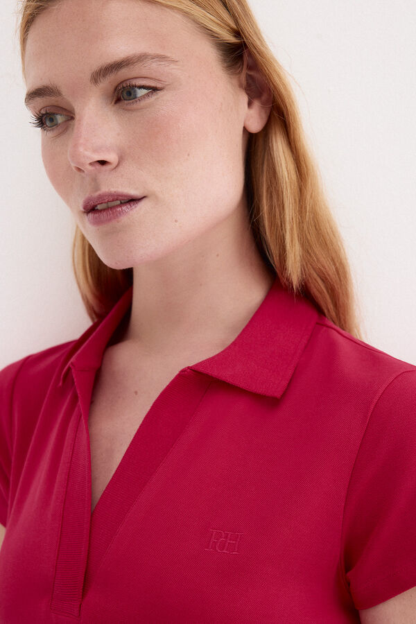 Pedro del Hierro Vestido gola polo Rosa
