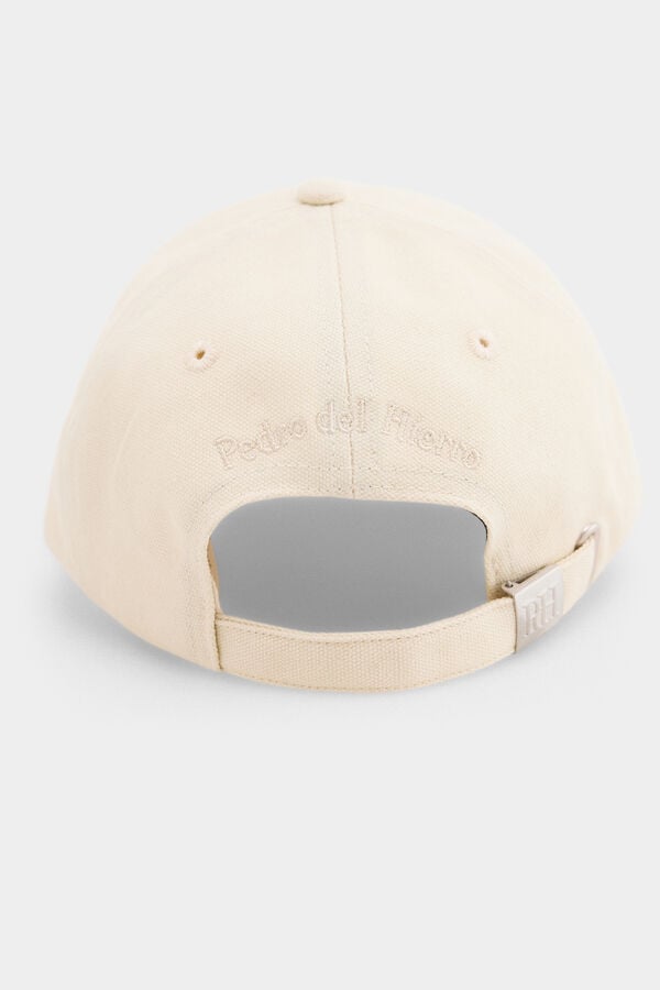 Pedro del Hierro Embroidered logo cap Ecru