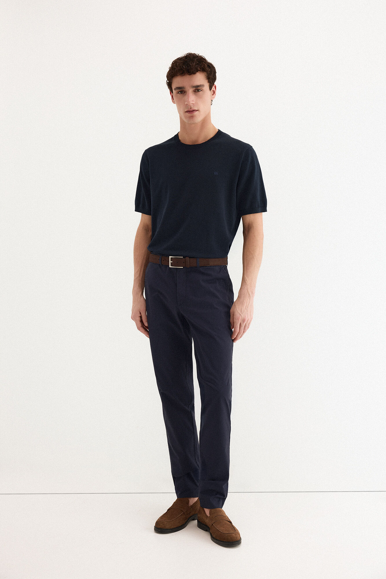 Pedro del Hierro Premium short sleeve cotton jersey T-shirt