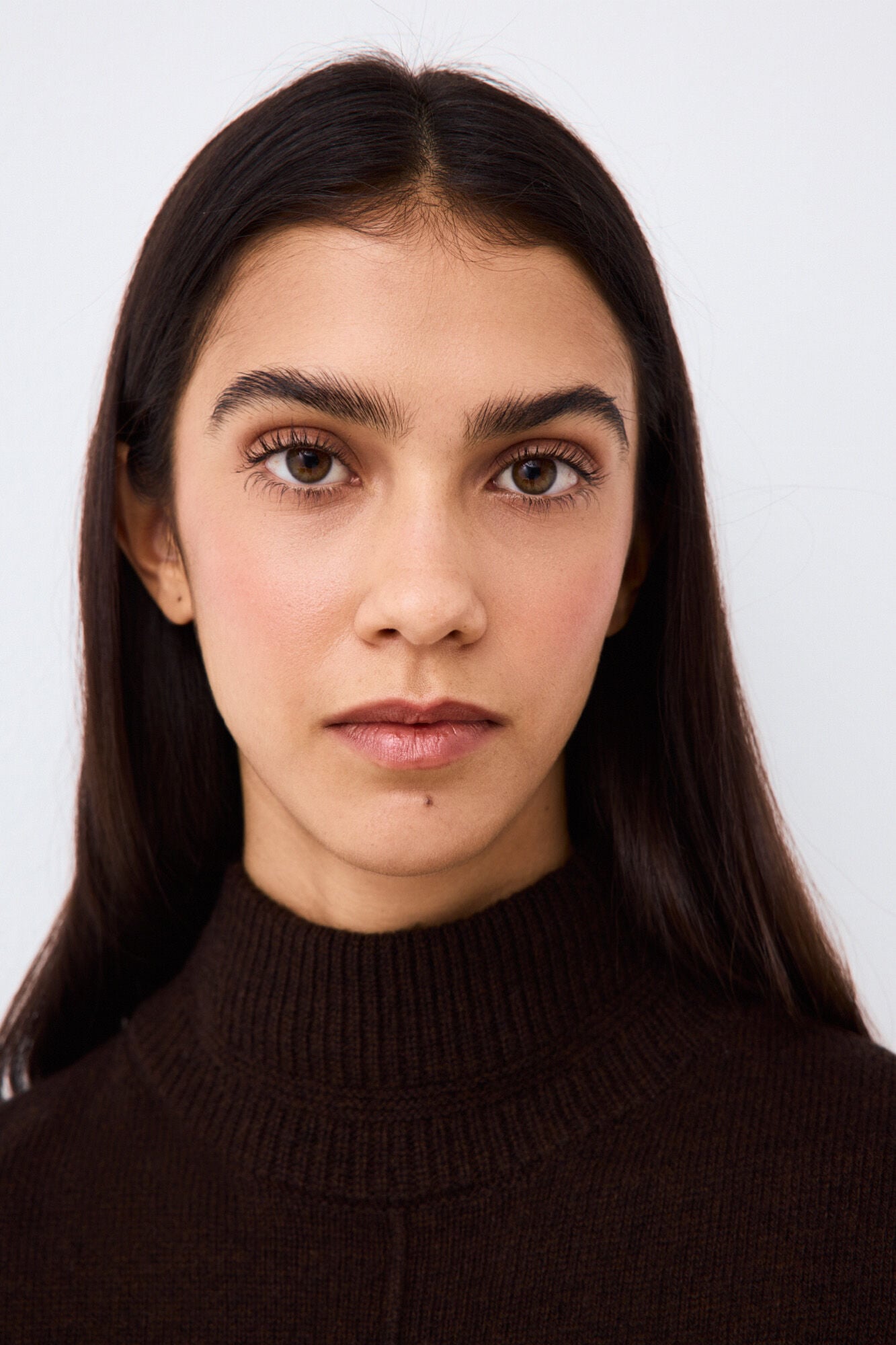 Pedro del Hierro Wool funnel neck jumper with central seam