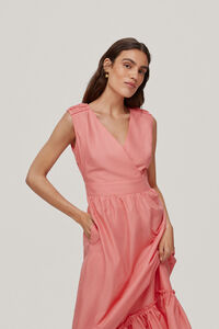 Pedro del Hierro Long embroidered dress, Pink
