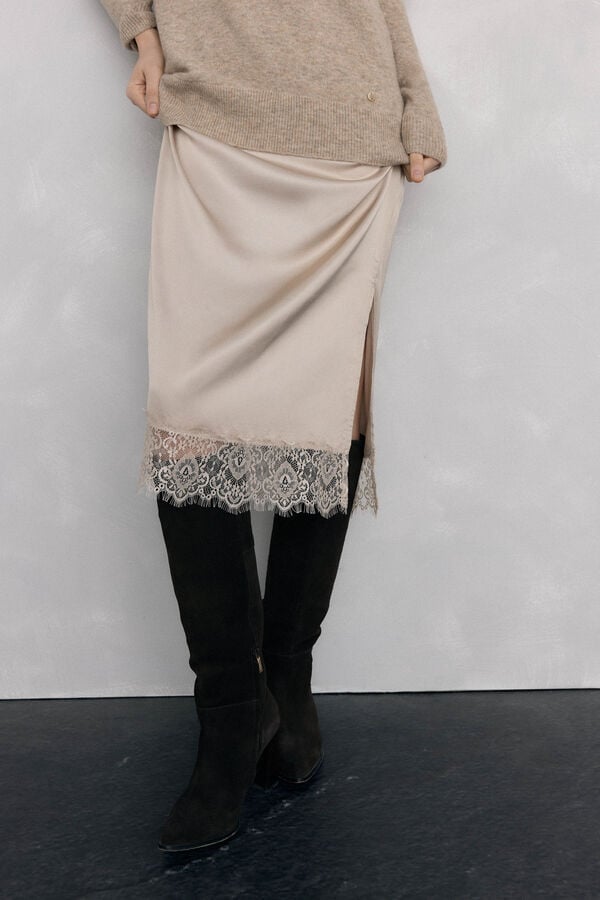 Pedro del Hierro Lingerie jersey-knit dress Beige